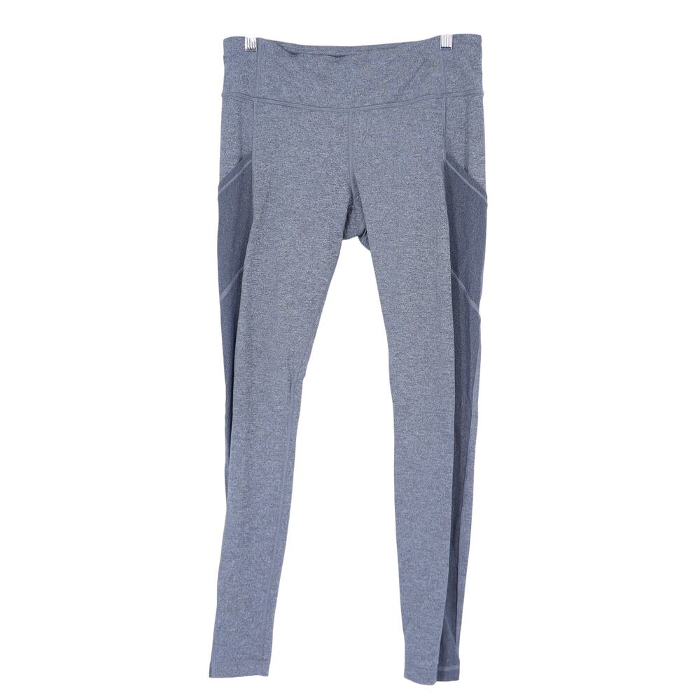 Lululemon Speed Up Tight V Heathered Black Performance Legging Women's 8